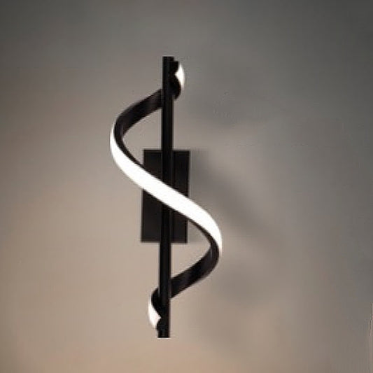 Black Modern Design LED Wall Light W128-B - Galaxy Lighting NZ