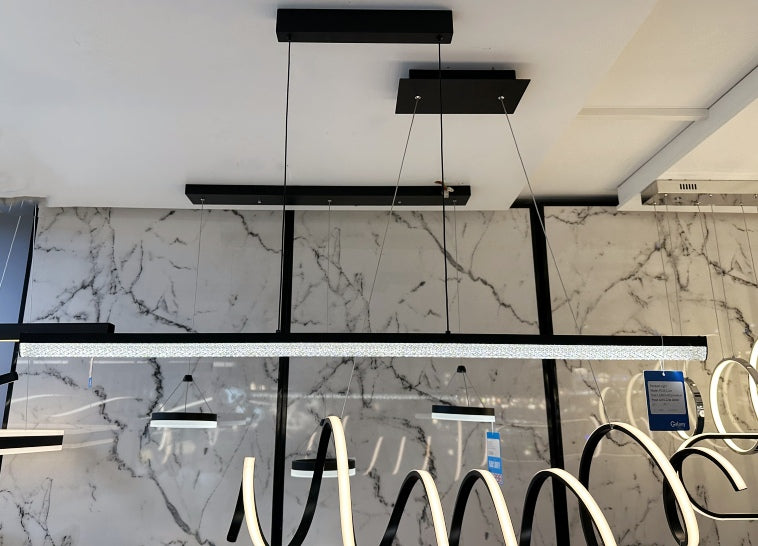 Black Color Modern Design LED Pendant Light P233-1.2M - Galaxy Lighting NZ