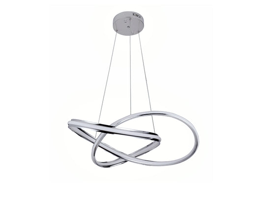 LED Chrome Colour Pendant Light P235-60cm - Galaxy Lighting NZ