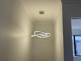 LED Chrome Colour Pendant Light P235-60cm - Galaxy Lighting NZ