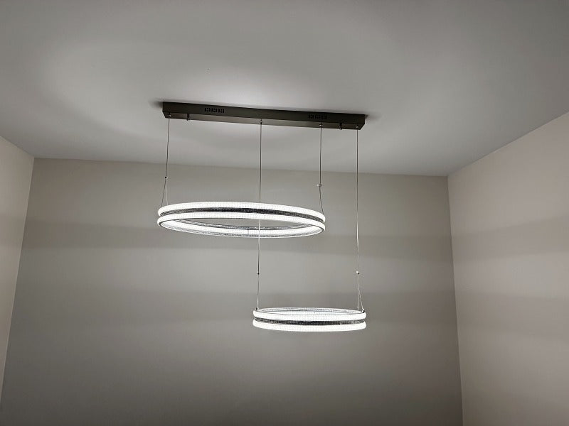 LED Pendant Light P237-2Rings-4000K - Galaxy Lighting NZ