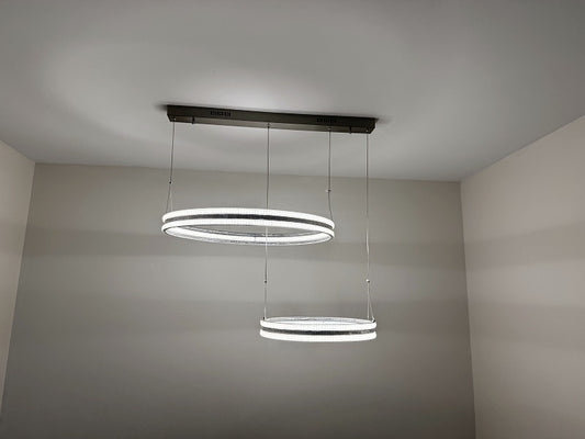 LED Pendant Light P237-2Rings-4000K - Galaxy Lighting NZ