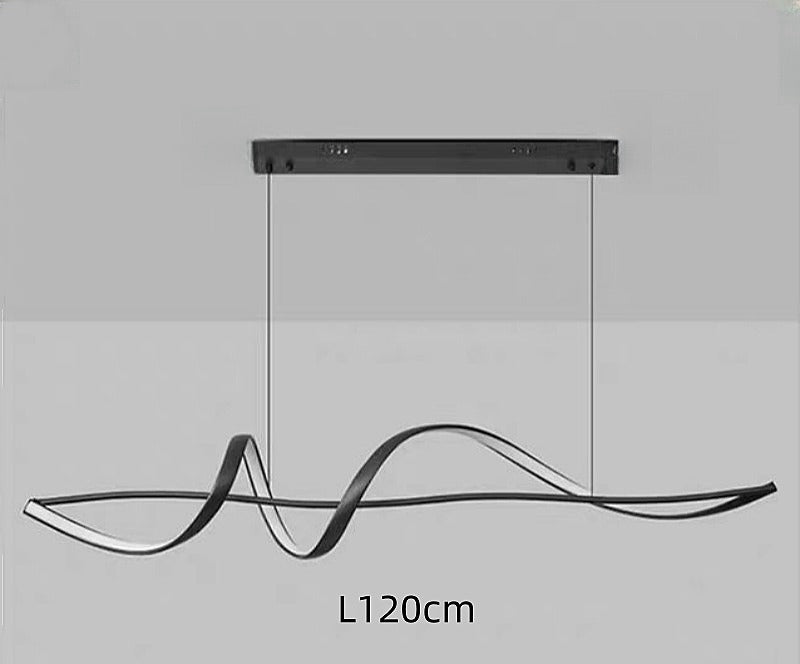 Black Color LED Pendant Light P239-1.2M,Two Colors - Galaxy Lighting NZ
