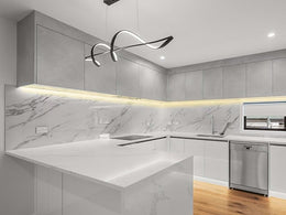 Black Color LED Pendant Light P239-1.2M,Two Colors - Galaxy Lighting NZ