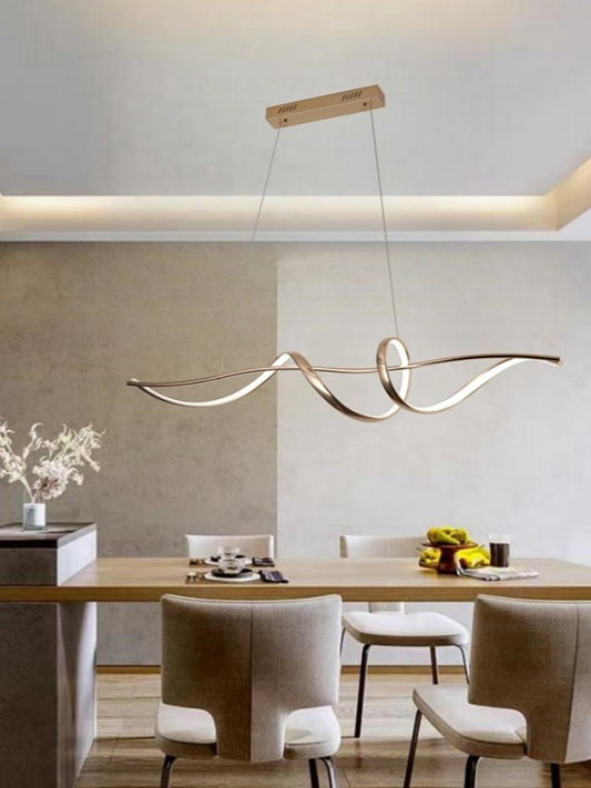 Gold Color LED Pendant Light P239-1.2M,Two Colors - Galaxy Lighting NZ