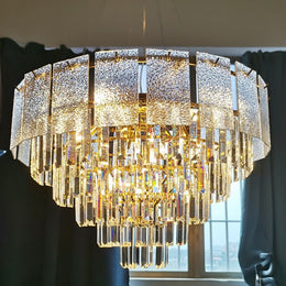 Luxury Unique Design Crystal Chandelier P305-60cm - Galaxy Lighting NZ