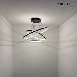 Modern LED Pendant Light P307-Black-80cm