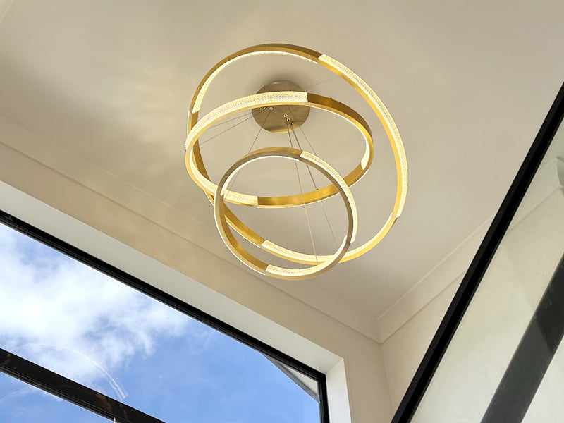 Gold Color Modern LED Pendant Light P307-Gold - Galaxy Lighting NZ