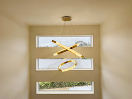 Gold Color Modern LED Pendant Light P307-Gold - Galaxy Lighting NZ