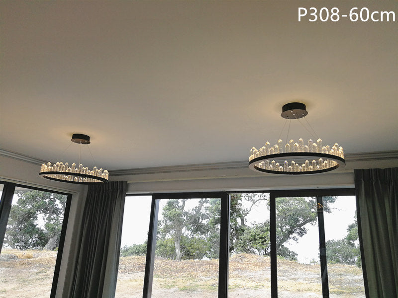LED Pendant Light, Two Sizes P308-B-60cm - Galaxy Lighting NZ