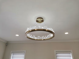 LED Pendant Light P308-Bronze-80cm ，Two Sizes - Galaxy Lighting NZ