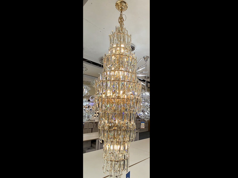Luxury Crystal Drop Light D114-1.7M - Galaxy Lighting NZ