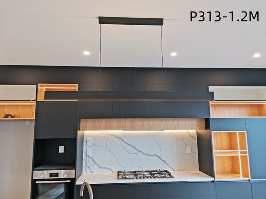 Brushed Black LED Pendant Light,P313-1.2M - Galaxy Lighting NZ