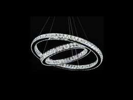 Color Change LED Pendant Light P316-80cm-2Rings - Galaxy Lighting NZ