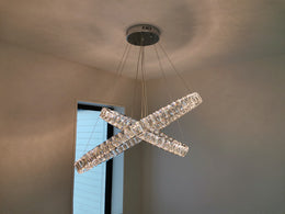 Color Change LED Pendant Light P316-80cm-2Rings - Galaxy Lighting NZ