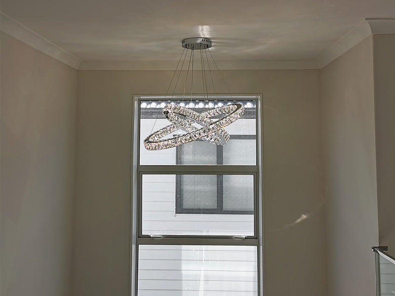 Color Change LED Pendant Light P316-80cm-2Rings - Galaxy Lighting NZ