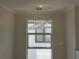 Color Change LED Pendant Light P316-80cm-2Rings - Galaxy Lighting NZ