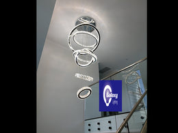 Color Change LED Pendant light P321-6 Rings - Galaxy Lighting NZ