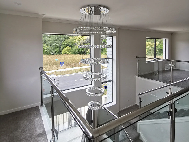Color Change LED Pendant light P321-6 Rings - Galaxy Lighting NZ
