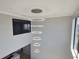 Color Change LED Pendant light P321-6 Rings - Galaxy Lighting NZ