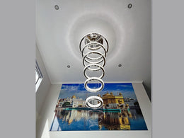 Color Change LED Pendant light P321-6 Rings - Galaxy Lighting NZ