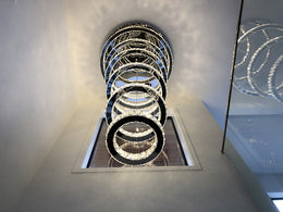 Color Change LED Pendant light P321-6 Rings - Galaxy Lighting NZ