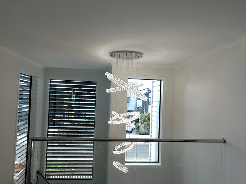 Color Change LED Pendant light P321-6 Rings - Galaxy Lighting NZ