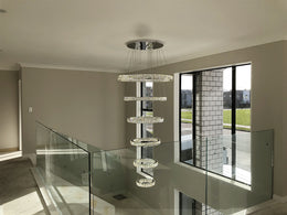 Color Change LED Pendant light P321-6 Rings - Galaxy Lighting NZ