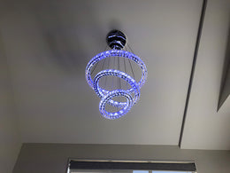 RGB Color Change LED Pendant Light P322-3Rings - Galaxy Lighting NZ