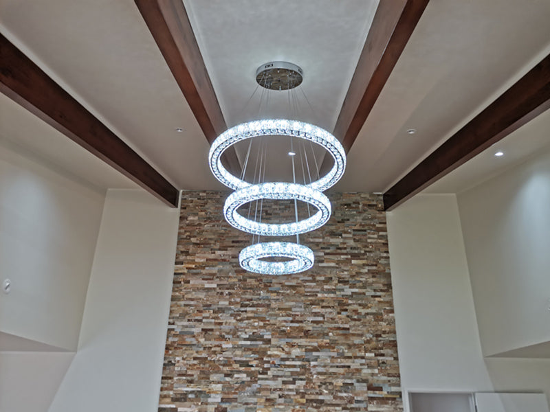 RGB Color Change LED Pendant Light P322-3Rings - Galaxy Lighting NZ