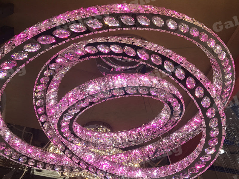 RGB Color Change LED Pendant Light P322-3Rings