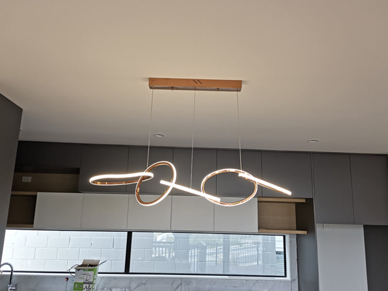 Rose Gold LED Pendant Light P328-1.5M - Galaxy Lighting NZ