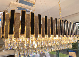 Luxury Crystal Pendant Light P329-1M(DEMO) - Galaxy Lighting NZ