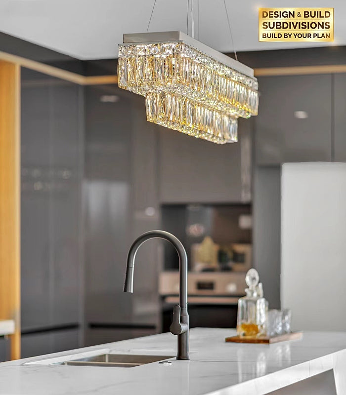 Color Change LED Crystal Pendant Light P333-1M - Galaxy Lighting NZ