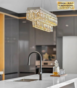 Color Change LED Crystal Pendant Light P333-1M - Galaxy Lighting NZ