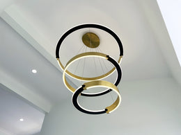 Modern LED Pendant Light P334-3Rings - Galaxy Lighting NZ