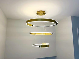 Modern LED Pendant Light P334-3Rings - Galaxy Lighting NZ