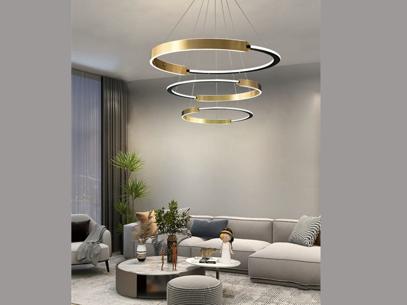 Modern LED Pendant Light P334-3Rings - Galaxy Lighting NZ