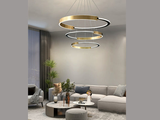 Modern LED Pendant Light P334-3Rings - Galaxy Lighting NZ