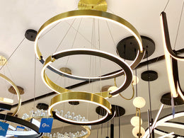Modern LED Pendant Light P334-3Rings - Galaxy Lighting NZ
