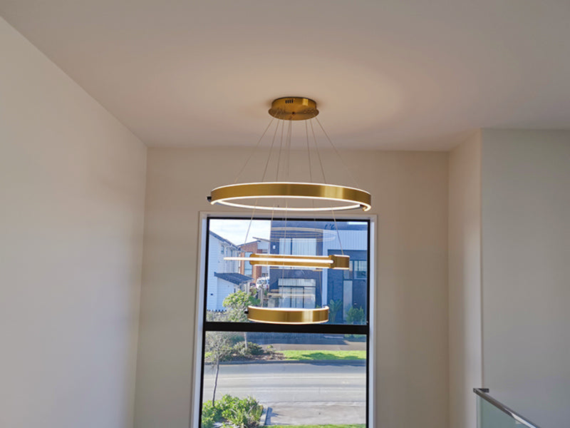 Modern LED Pendant Light P334-3Rings - Galaxy Lighting NZ
