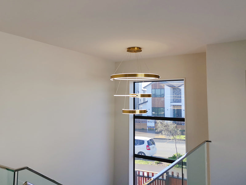 Modern LED Pendant Light P334-3Rings - Galaxy Lighting NZ
