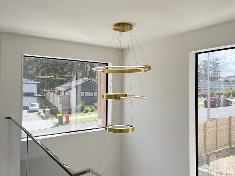 Modern LED Pendant Light P334-3Rings - Galaxy Lighting NZ