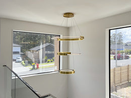 Modern LED Pendant Light P334-3Rings - Galaxy Lighting NZ
