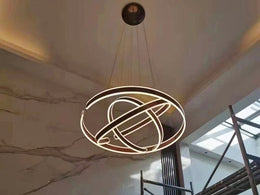 Stylish LED Pendant Light，P335-80cm-3Rings - Galaxy Lighting NZ