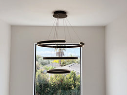 Stylish LED Pendant Light，P335-80cm-3Rings - Galaxy Lighting NZ