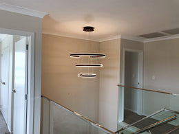 Stylish LED Pendant Light，P335-80cm-3Rings - Galaxy Lighting NZ
