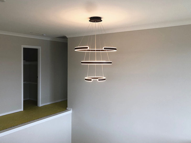 Stylish LED Pendant Light，P335-80cm-3Rings - Galaxy Lighting NZ