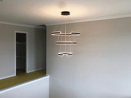 Stylish LED Pendant Light，P335-80cm-3Rings - Galaxy Lighting NZ