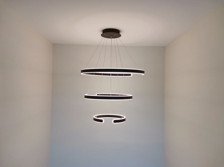 Stylish LED Pendant Light，P335-80cm-3Rings - Galaxy Lighting NZ